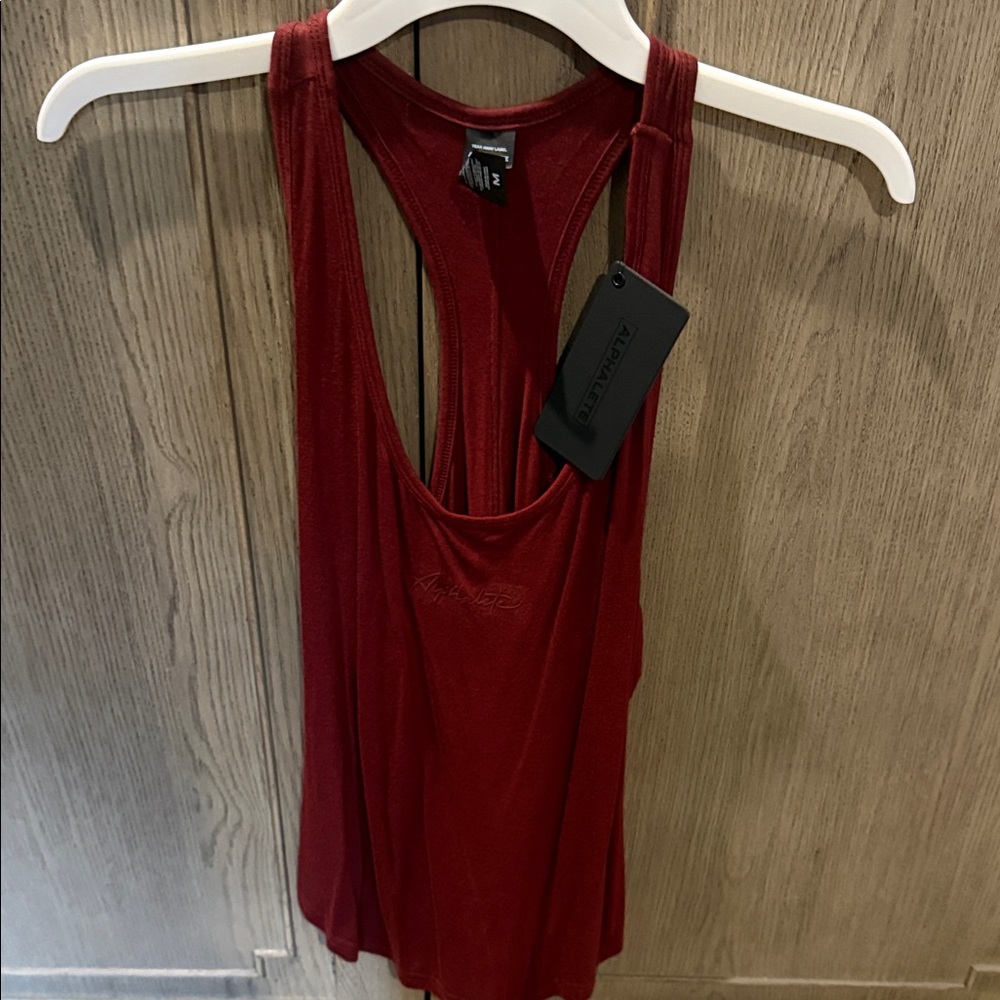 Women's Alphalete Burgundy Tank Top